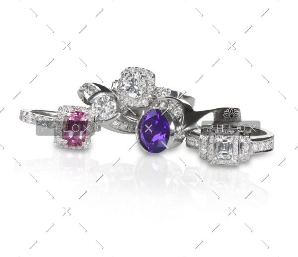 Infinity Solitaire Rings